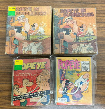 Popeye Big Better Little Books Lot of 4 Olive Oyl Puddleburg