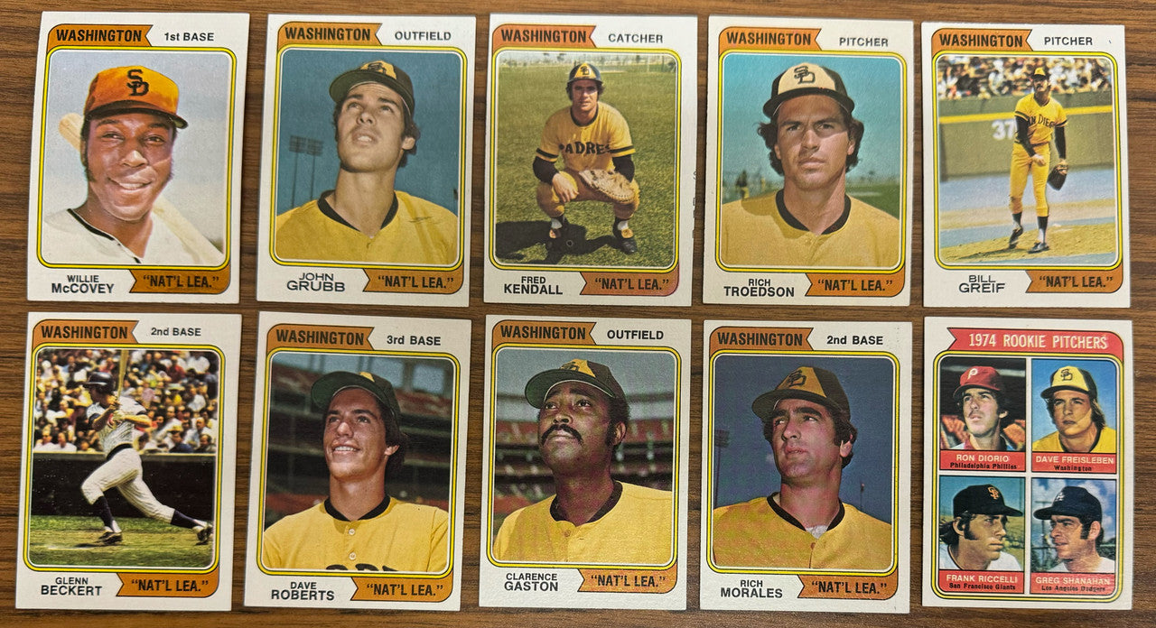 1974 Topps Baseball Complete Set (660) w/ Traded & Team CLs NM+