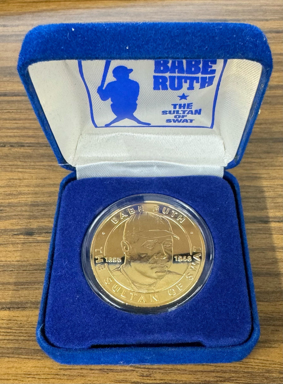 Babe Ruth The Sultan Of Swat Liberia One Dollar Gold Coin in Box