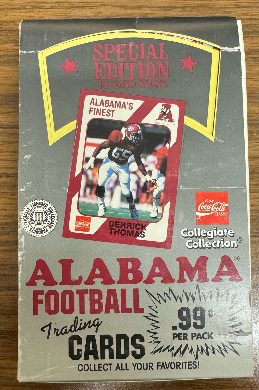 1989 Collegiate Collection Alabama Football Box 16 Factory Sealed Packs