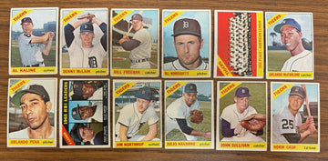 1966 Topps Detroit Tigers Team Set (33) Kaline McLain VG-EX