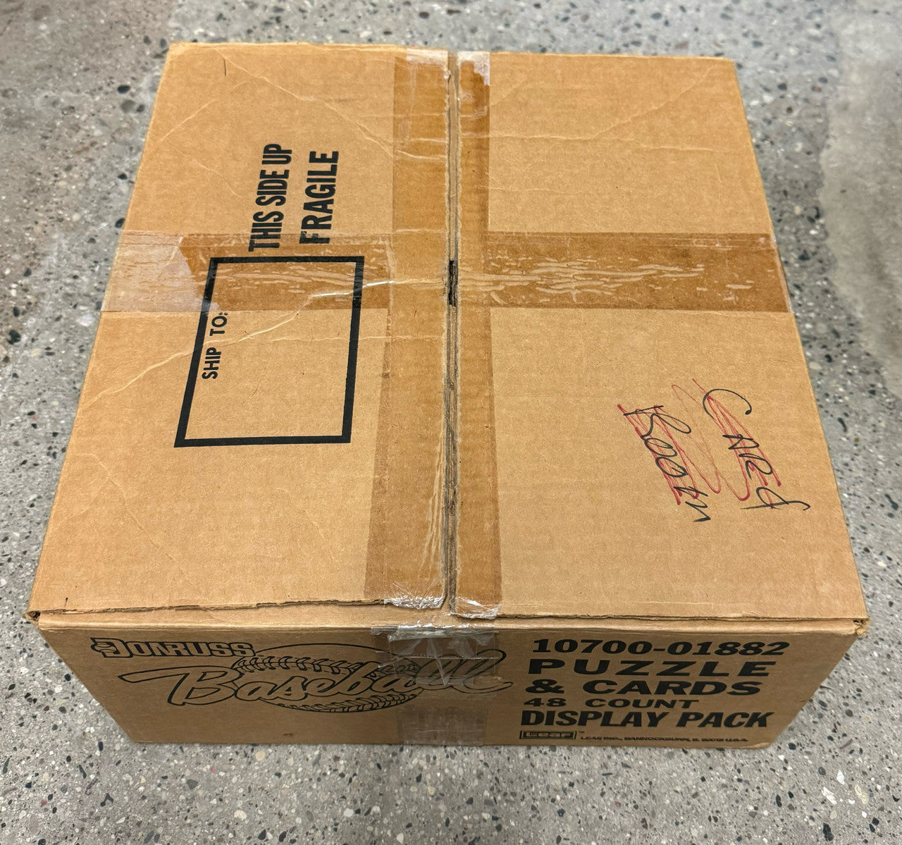 1987 Donruss Baseball Unsealed Case of 48 Sealed Blister Packs