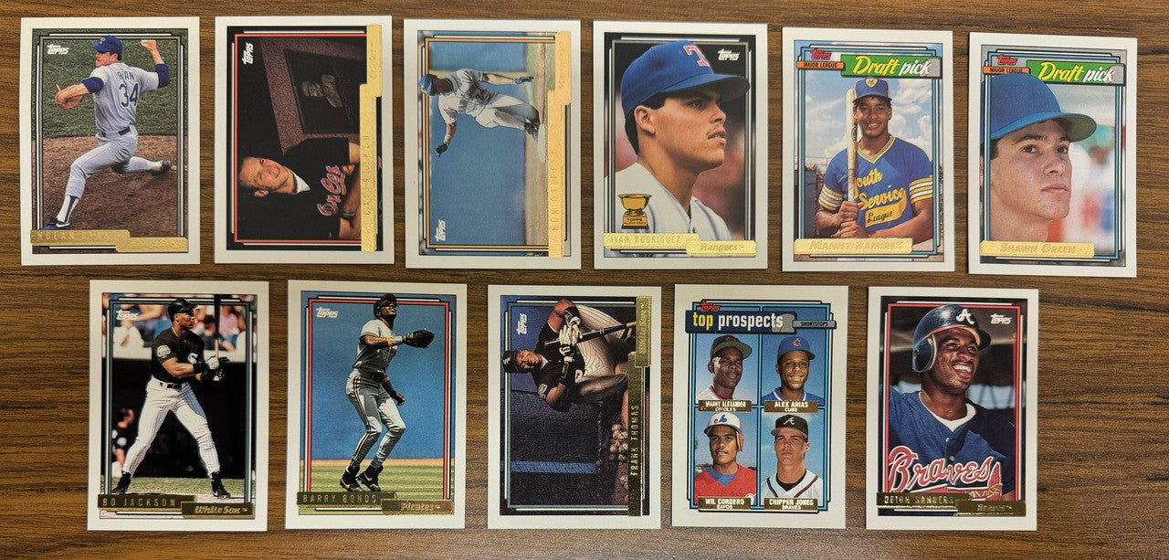 1992 Topps Gold Baseball Complete Set (792) NM-MT