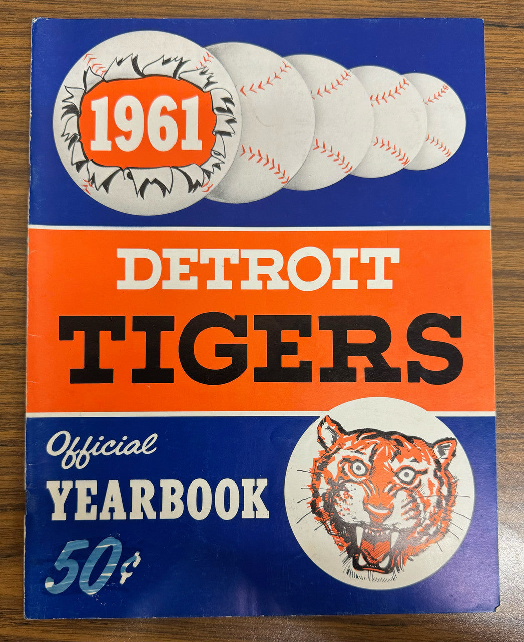 1961 Detroit Tigers Official Yearbook Al Kaline