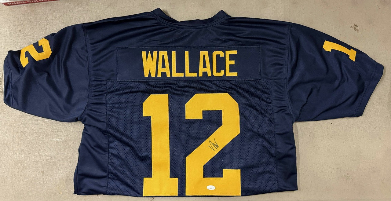 Josh Wallace Signed Autographed Custom Michigan Jersey JSA