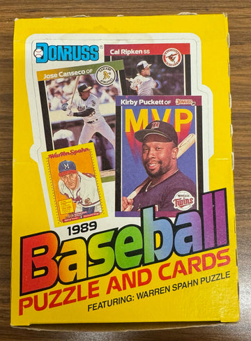 1989 Donruss Baseball Wax Box 36 Factory Sealed Packs