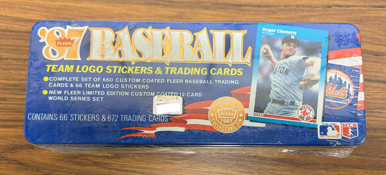 1987 Fleer Glossy Baseball Complete Factory Set Tin Sealed