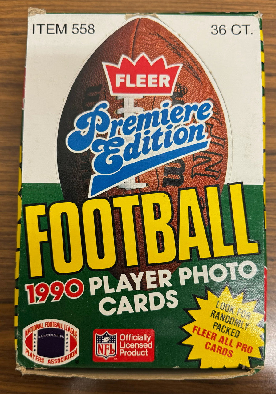 1990 Fleer Football Box 36 Factory Sealed Packs