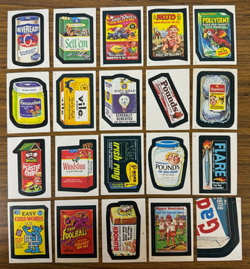 1980 & 1982 Topps Wacky Packages Stickers Lot of 41 Low Grade