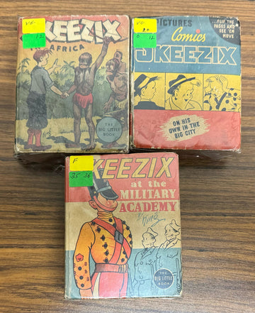 Skeezix Big Little Books Lot of 3 Comics Military Academy Africa