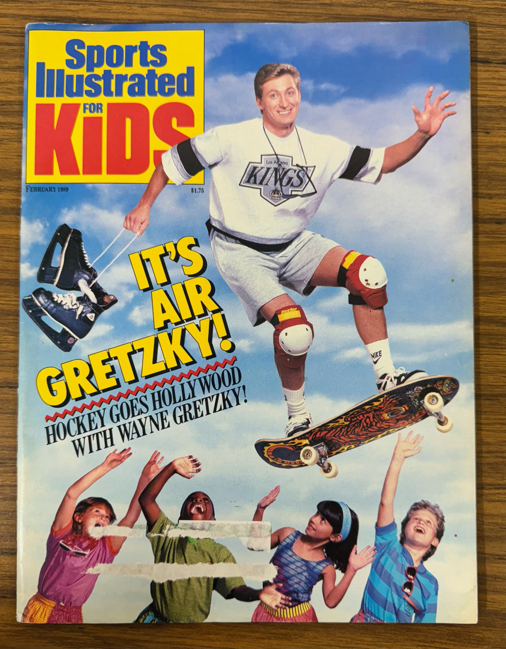 February 1989 Sports Illustrated for Kids Magazine 2nd Issue Complete w/ Cards