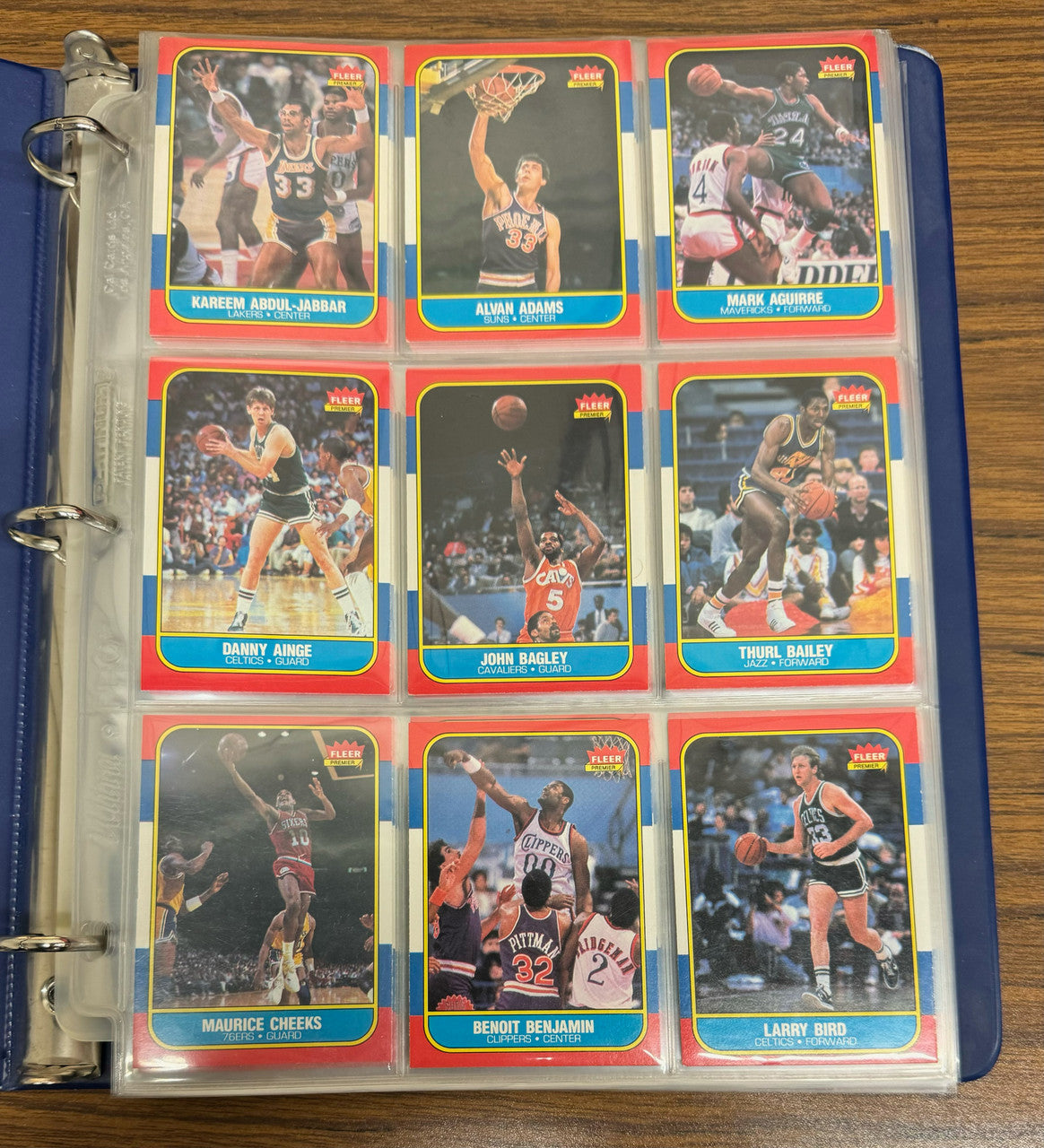 1986-87 Fleer Basketball Near Complete Set 126/132 EX/MT-NM