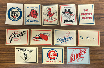 1961 Fleer Baseball Stickers Partial Set (20) 12 Different EX/MT Overall