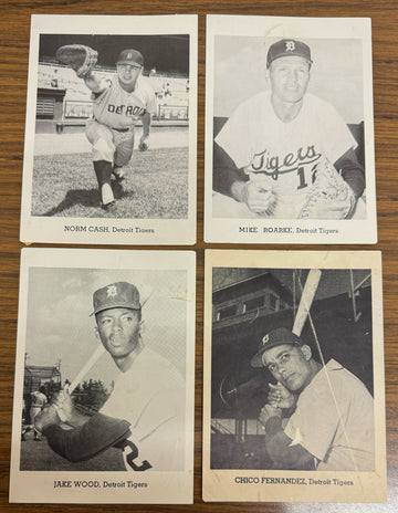 1960s Jay Publishing Detroit Tigers Picture Pack Lot of 13 Low Grade