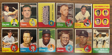 1963 Topps Detroit Tigers Team Set (33) Kaline Freehan VG-EX