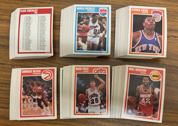 1989-90 Fleer Basketball Complete Set (168) w/Stickers (11) NM-MT "C"