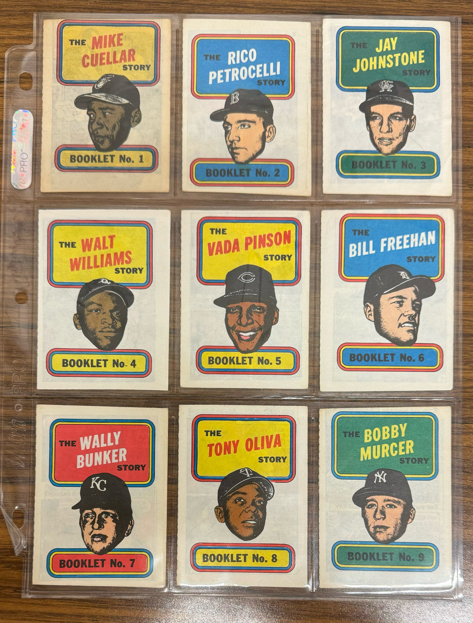 1970 Topps Baseball Story Booklets Complete Set (24) EX-EX/MT