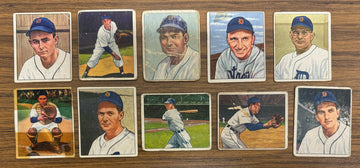 1950 Bowman Detroit Tigers Team Set (19) Low Grade