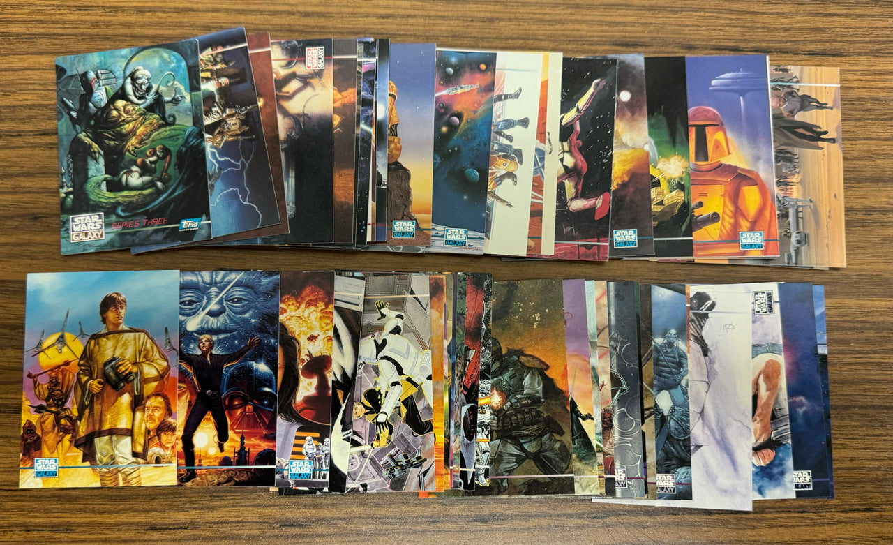 1995 Topps Star Wars Galaxy Complete Series 3 Base Set 276-365 EX-NM