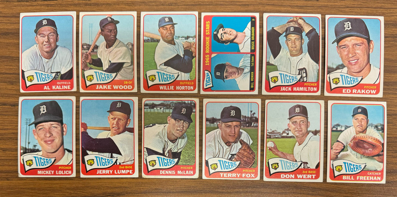 1965 Topps Detroit Tigers Team Set (31) Kaline VG/EX