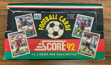 1992 Score Italian Football Soccer Box 24 Factory Sealed Packs
