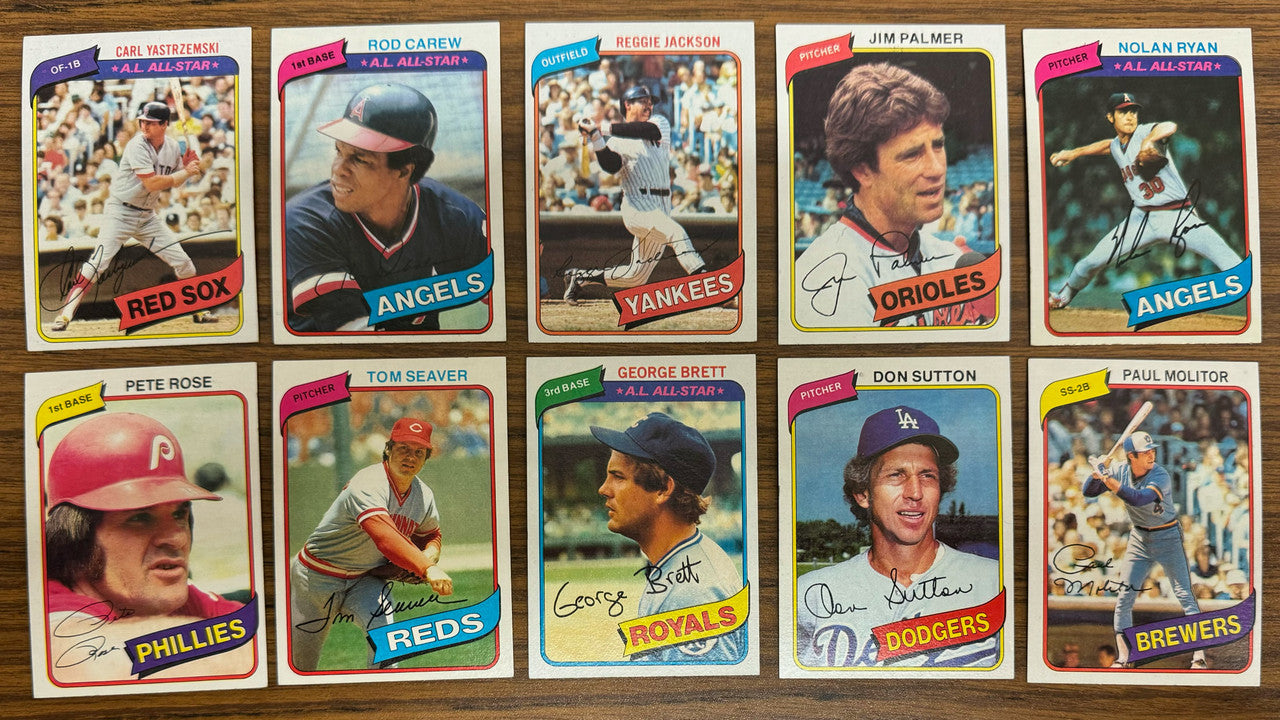 1980 Topps Baseball Near Complete Set 711/726 Henderson RC NM-MT