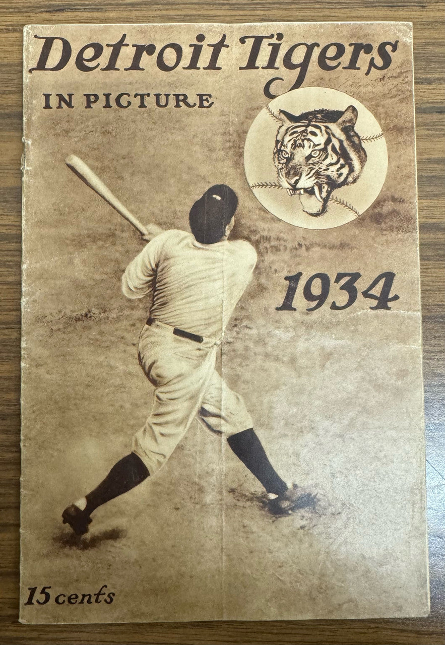 1934 Detroit Tigers In Picture Yearbook Cochrane Greenberg Gehringer