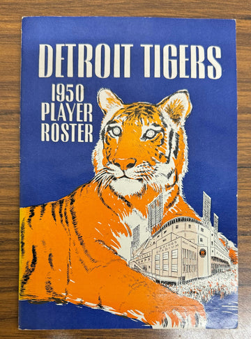 1950 Detroit Tigers Spring Training Player Roster Booklet