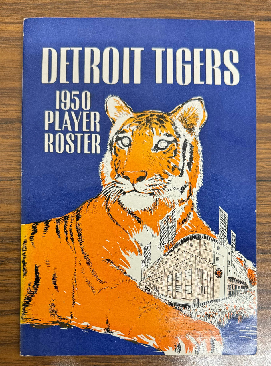 1950 Detroit Tigers Spring Training Player Roster Booklet