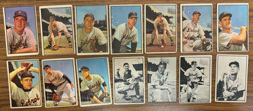 1953 Bowman Color & Black & White Detroit Tigers Team Set (14) Low Grade