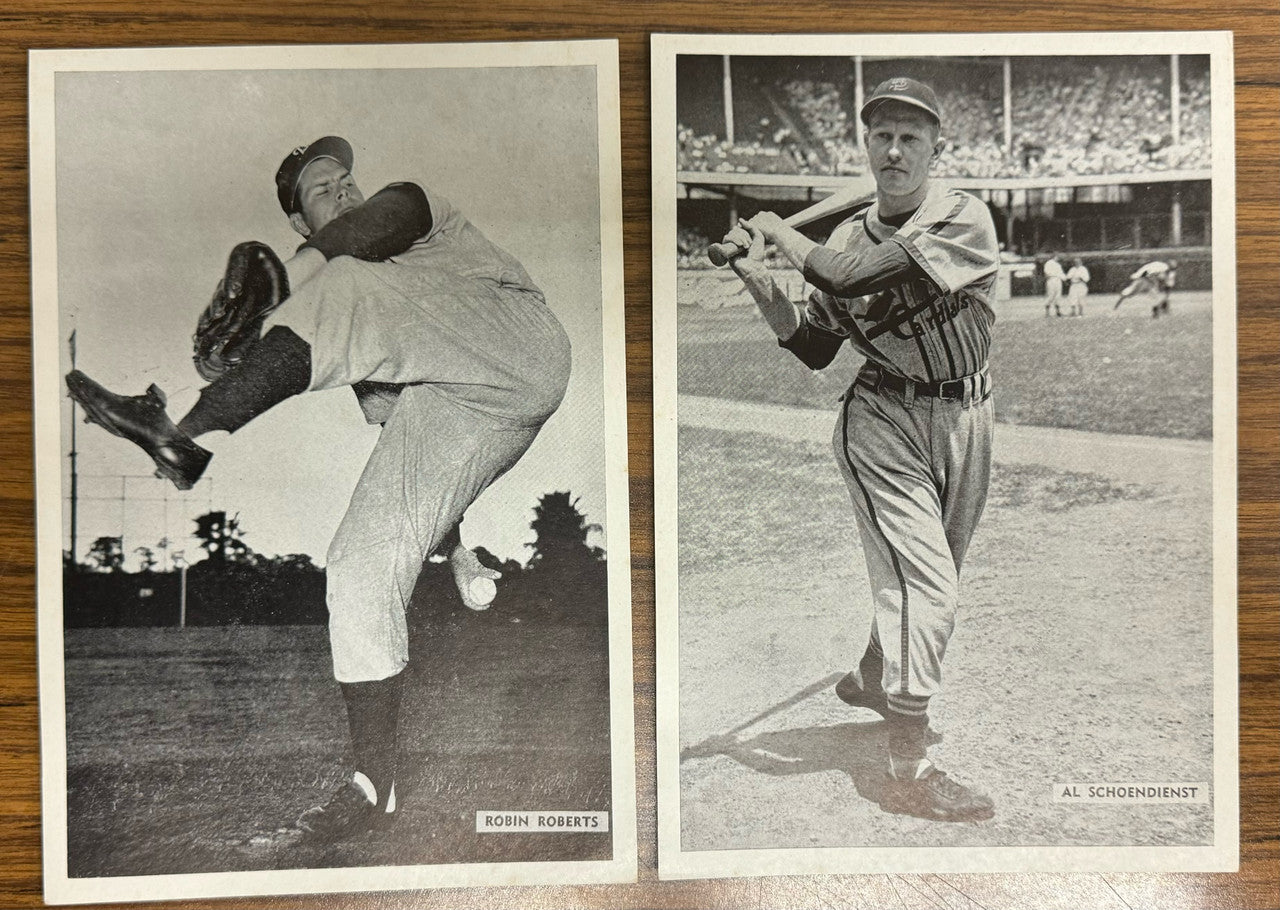 1953 MLB All Star Picture Pack 6x9 Photo Lot of 4 Roberts Schoendienst