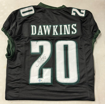 Brian Dawkins Signed Autographed Eagles Custom Jersey BAS