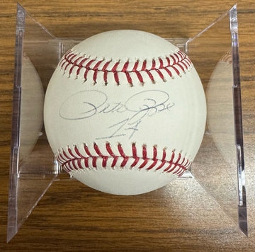 Pete Rose Signed Autographed Rawlings OMLB Baseball "14" Inscription PSA