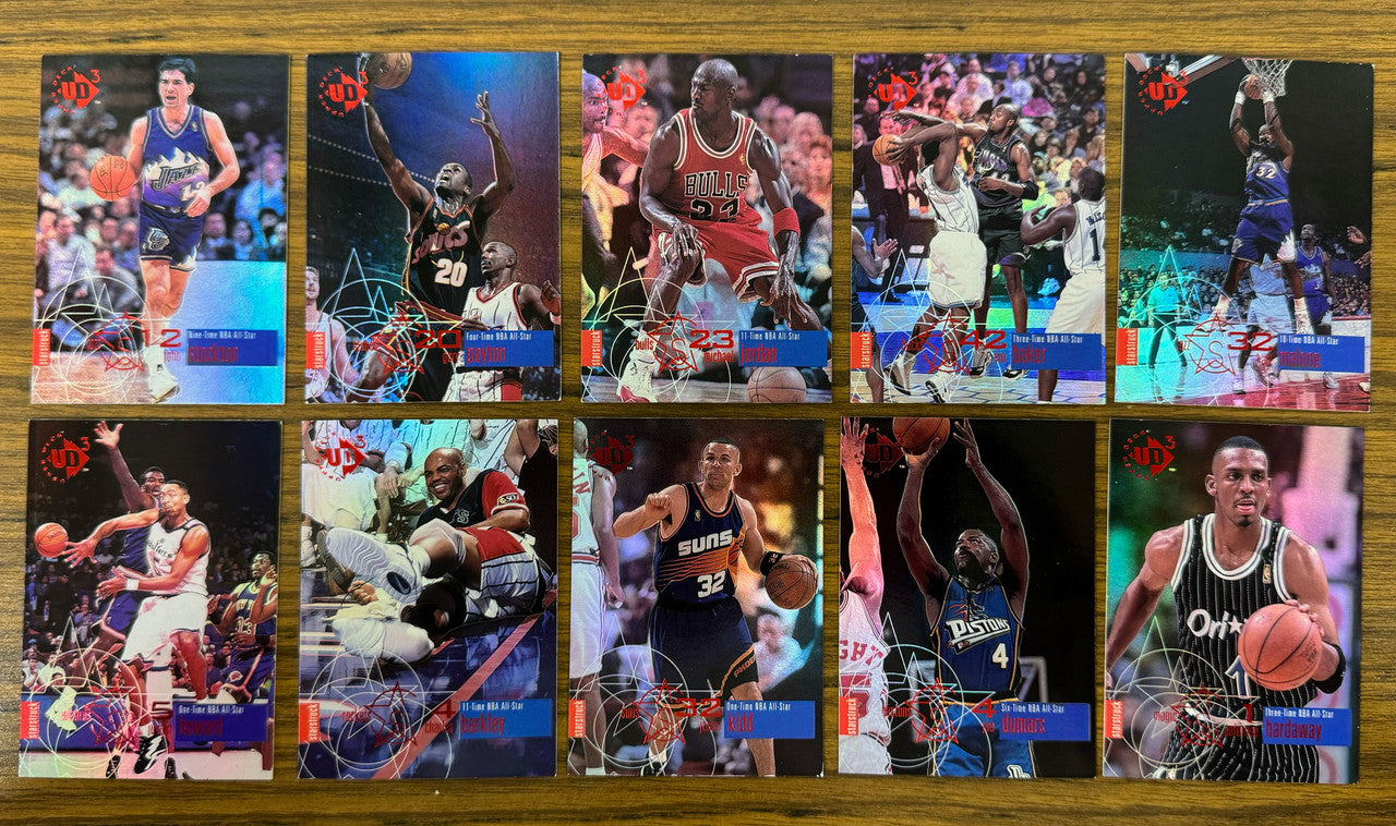 1997-98 UD3 Basketball Complete Set (60) Jam Masters Starstruck The Big Picture