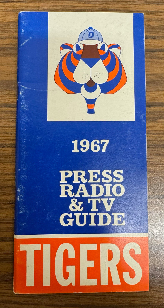 1967 Detroit Tigers Press Radio TV Media Guide