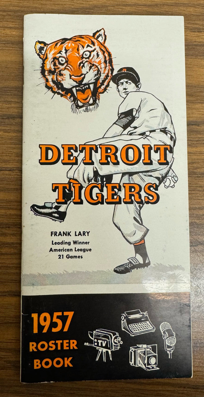1957 Detroit Tigers Roster Book Media Guide