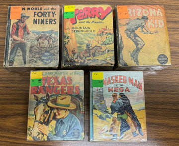 Big/Better Little Book Western Lot of 5 Lone Star Martin Masked Man of the Mesa