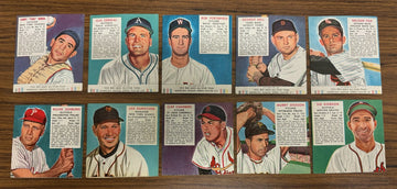 1952 Red Man Baseball Near Complete Set 47/52 incl. 5 w/ Tabs Low Grade