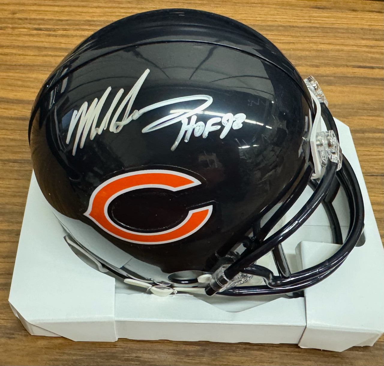 Mike Singletary Signed Autographed Mini Helmet Tristar