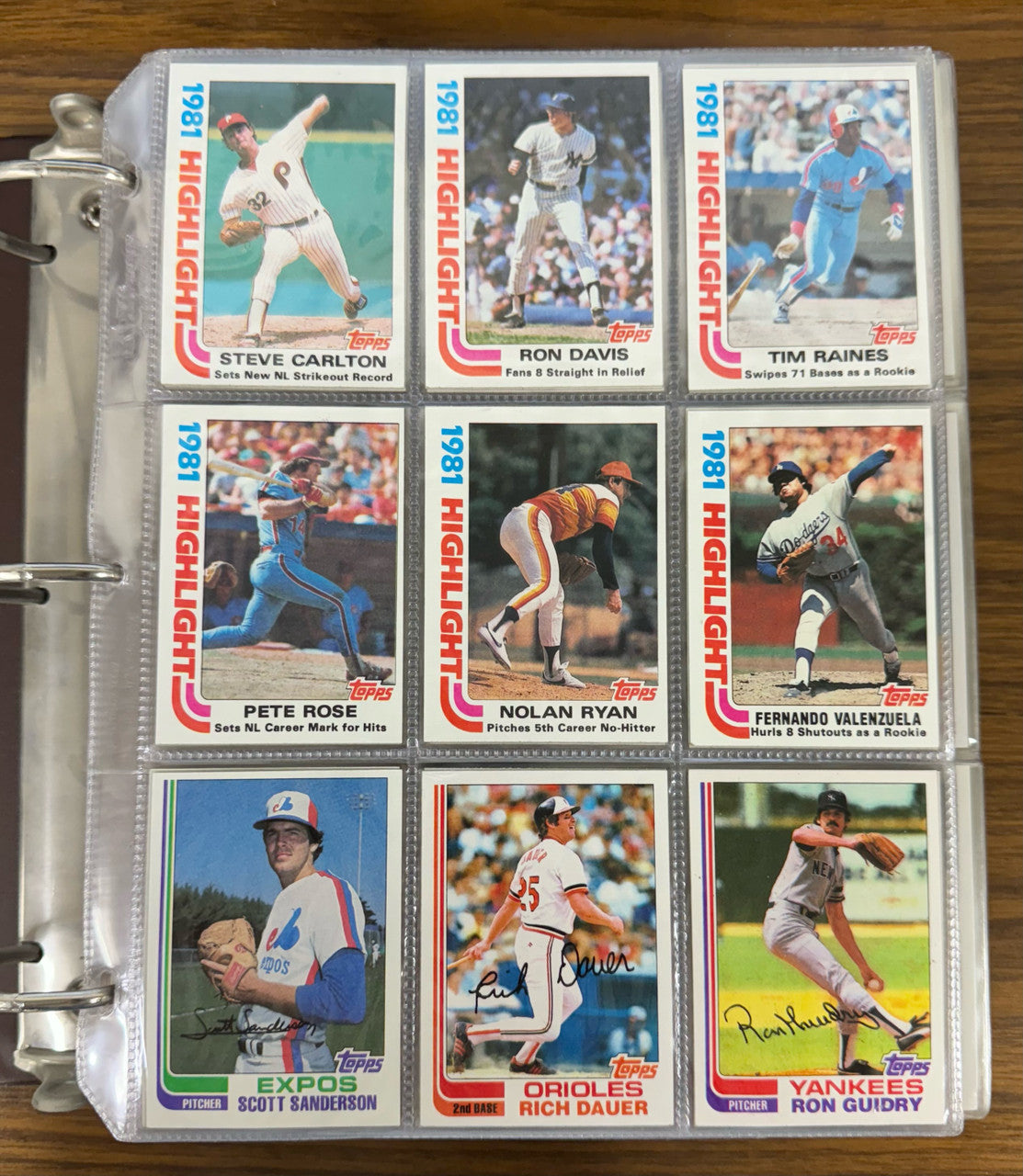 1982 Topps Baseball Complete Set (792) NM Condition