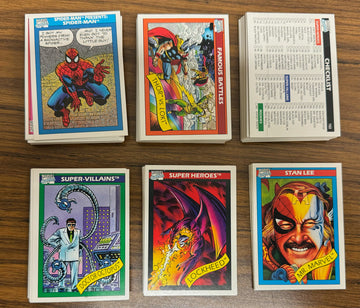 1990 Impel Marvel Universe Series 1 Complete Set (162) w/ 4 Holograms NM-MT