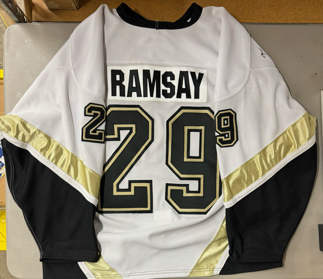 Bruce Ramsay Signed Autographed Game-Used Muskegon Lumberjacks Hockey Jersey