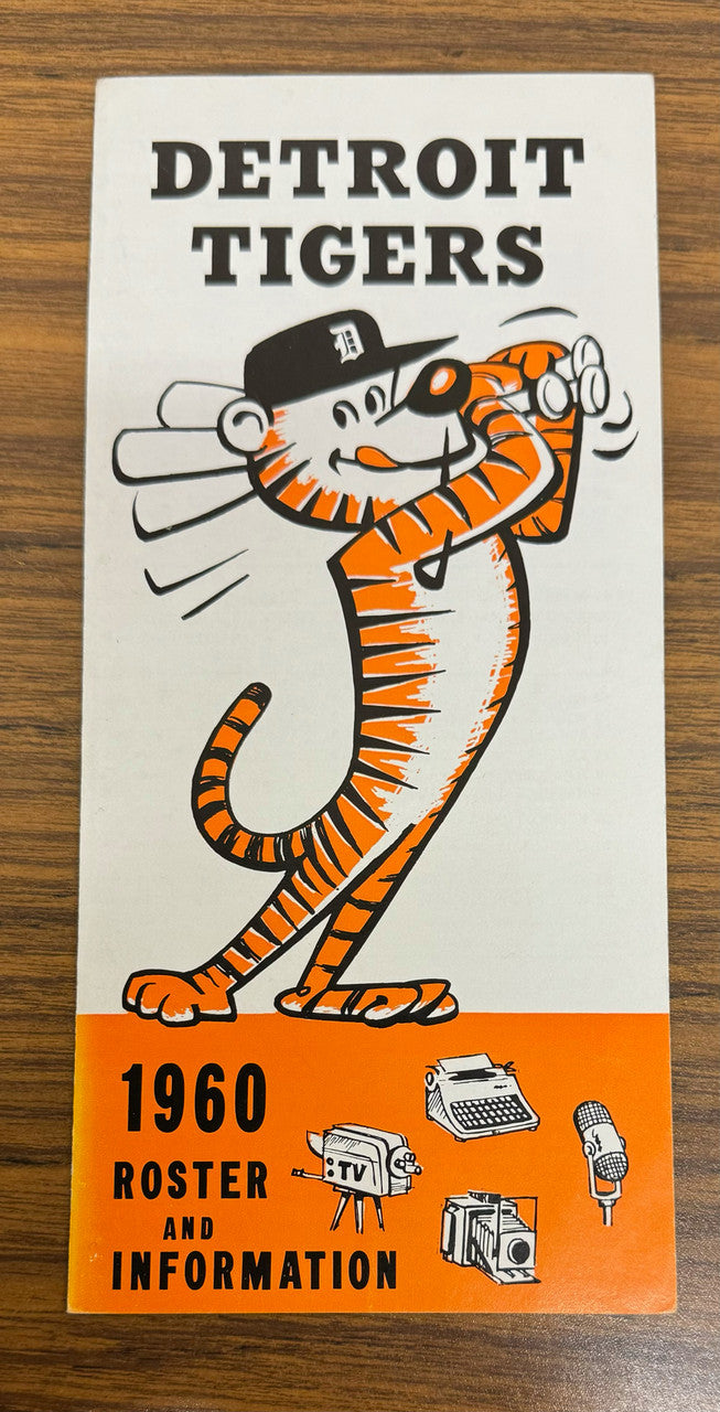 1960 Detroit Tigers Player Roster and Information Media Guide