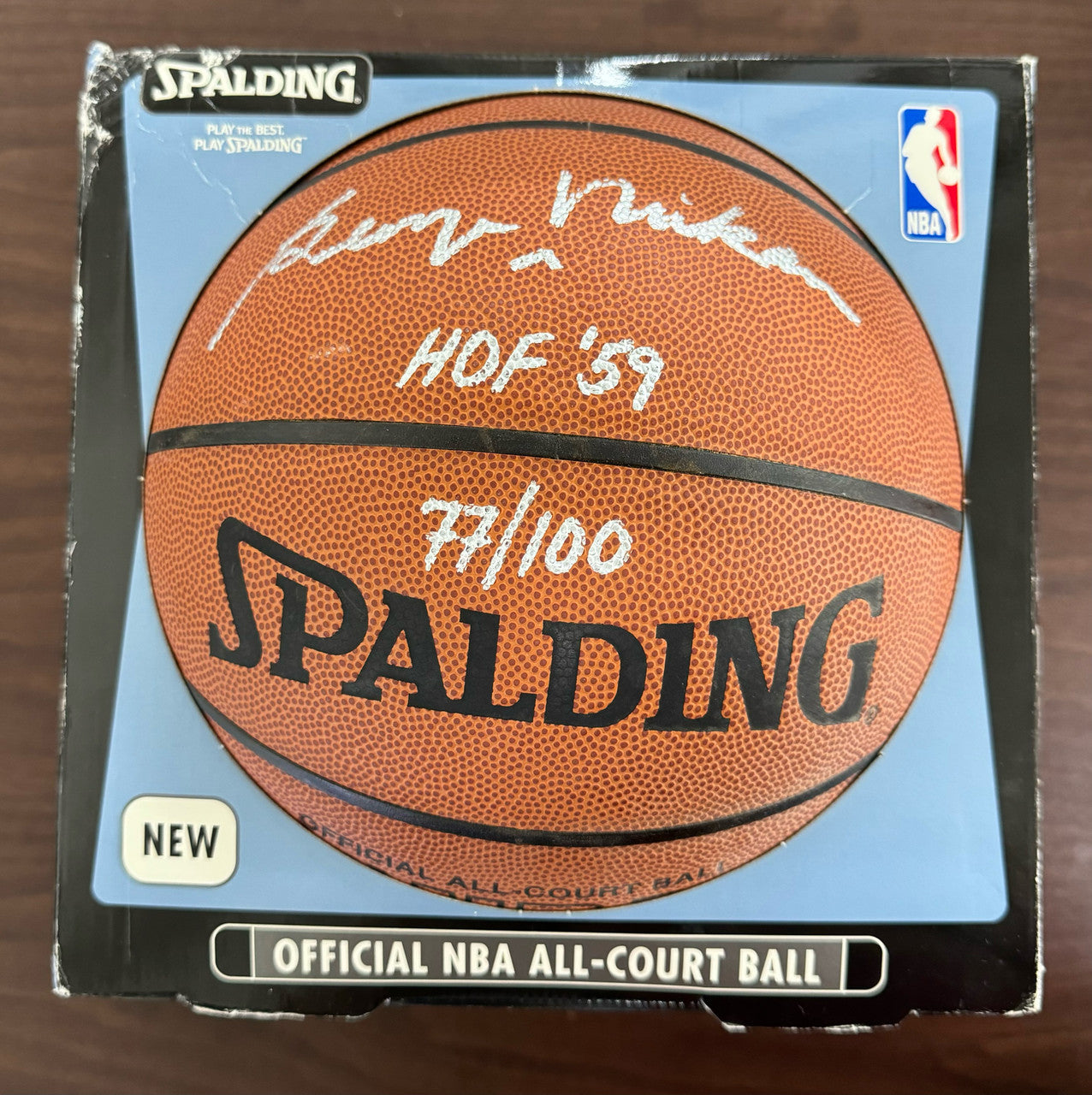 George Mikan Signed Autographed Spalding Basketball HOF Inscribed /100