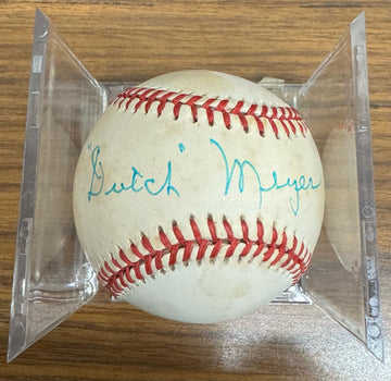 Dutch Meyer Signed Autographed Rawlings OAL Baseball JSA