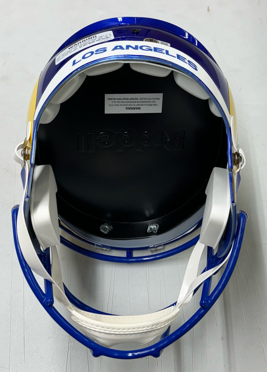 Blake Corum Signed Autographed Rams FS Replica Helmet BAS