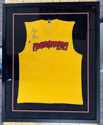 Hulk Hogan Signed Autographed Hulkamania T-Shirt Framed PSA/DNA