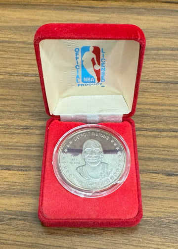 Isiah Thomas World Champions Commemorative Coin 1 Troy Ounce Silver in Case