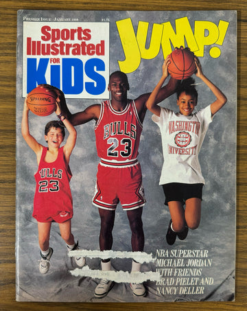 January 1989 Sports Illustrated for Kids Magazine 1st Issue Complete w/ Cards