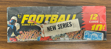 1969 Topps Football Empty Wax Box BBCE Wrapped